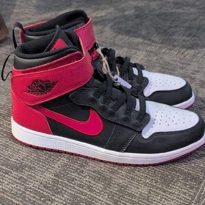 Nike Air Jordan High-Tops - Black, White, and Pink